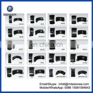 Casting Oil Brake Shoe 220mm for Japanese Truck