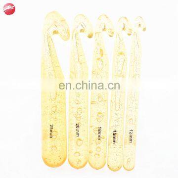 Sewing DIY Single-End Acrylic Crystal Knitting Needles Cusp Sweater Needle Weaving Tools Crochet Hook Set photo-2