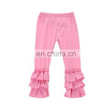 High Quality Baby Girl Cotton Sets Floral Top And Pink Trousers Ruffle Back To School Kids Girl Outfits photo-4