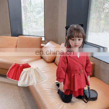 Girls' windbreaker suit spring and autumn style Korean children's clothing gauze skirt children's school uniform short skirt