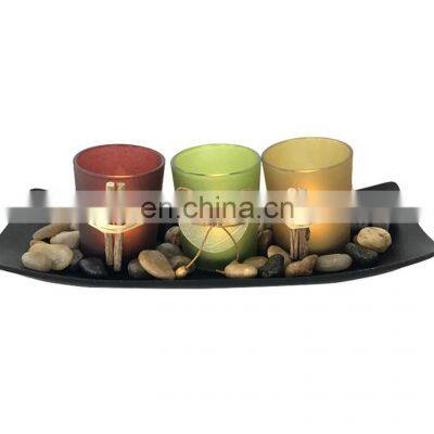 2020 Europe Stylish Hot Seller Amazon Battery Led Light Glass Dinner Decoration Swirling Glitter Candle Holder photo-2