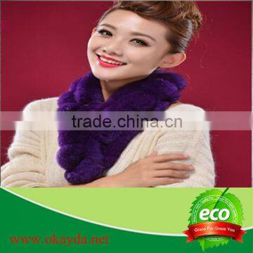 2014 New Design rex rabbit fur scarf