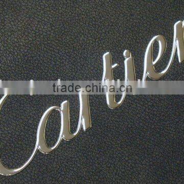 glossy silver nickel sticker