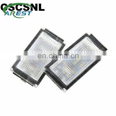 2Pcs Error Free 18 LED Number License Plate Light For BMW E66 E65 7-Series 735i 2006-2008 White 12V Canbus License Plate Light