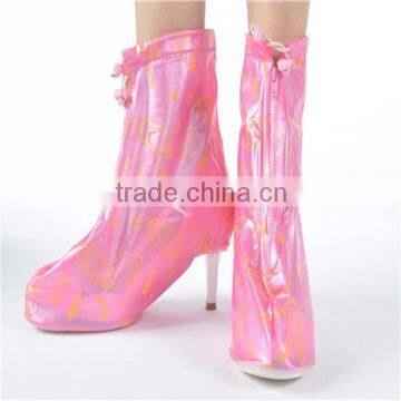 Fashion Non-slip thicken plastic women rain shoe covers, dress shoe rain cover                        
                                                Quality Choice