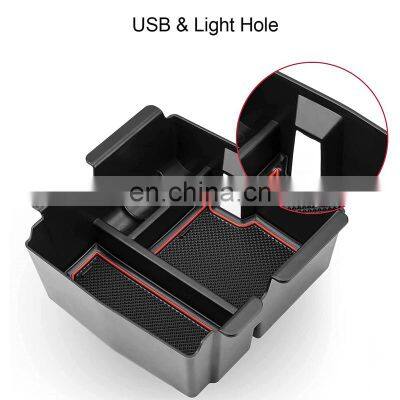 Interior Accessories Parts Silicone Armrest Rest Storage Box Center Control Console Organizer Tray For Jeep Gladiator Jt 18-21 photo-2