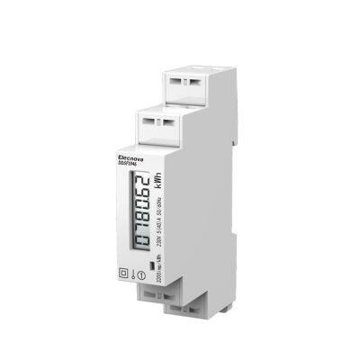 Din rail mounted multi functional RS485 watt hour electric meter single phase