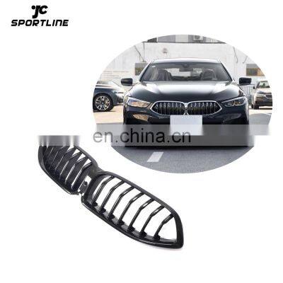 JCSportline Dry Carbon Fiber G15 G16 G14 Front Bumper Grill for BMW 8 Series 2D 4D 2019-2022