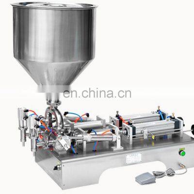 Semi Automatic Pneumatic Glass Bottle Piston Cosmetic Sauce Filling Machine for 500-2500ml