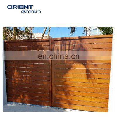 Aluminium Composite Easy Installation Waterproof UV Resistant Outdoor Garden Wood Fencing Panels