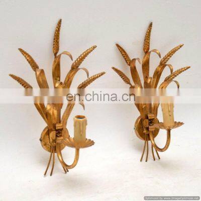 gold plated wall sconces