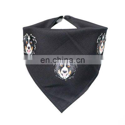 New Fashion Print Solid Colors Custom Logo Birthday Triangle Custom Dog Bandana Collar