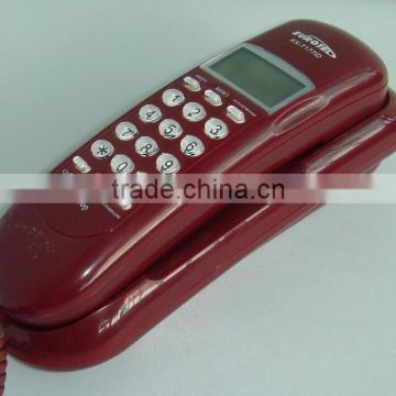 Take no place red trimline telephone caller id