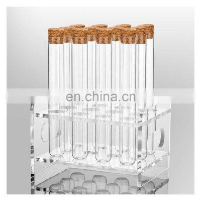 12 Holes Clear Acrylic Test Tube Holder photo-2