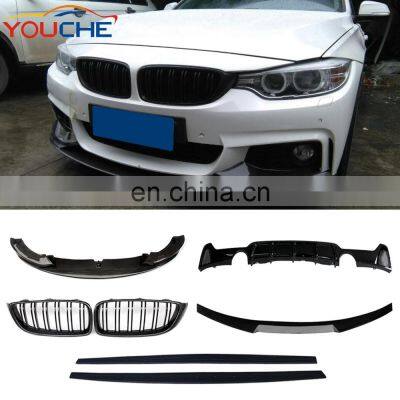 Front Bumper Lip Body Kit Real Carbon Fiber Fits for BMW F32 F36 F33 M Sport Bumper Rear Diffuser Side Skirts Spoiler