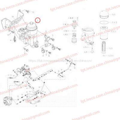 MAN D2066 Fuel filter (without heater) 12501-7289