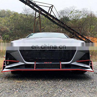 ABS PP Material of Car Bumper Assembly Grille Front Lip for Audi A7 C8 2019 2020 Upgrade to Rs7 Model photo-3