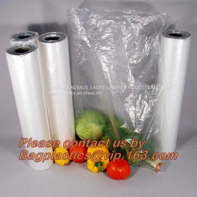 100% Biodegradable Fruit Fresh Food Packaging Bags On Roll, Fresh Vegetables Food Fruit Storage Produce Bag on Roll Bageas photo-4