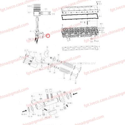 MAN D2066 Connecting rod bearing 02410-6698