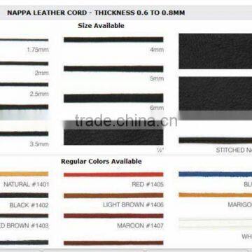 Nappa Leather cord Wholesale