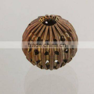 Jewelry findings Metal Round Beads Diameter 12mm Brass Beads