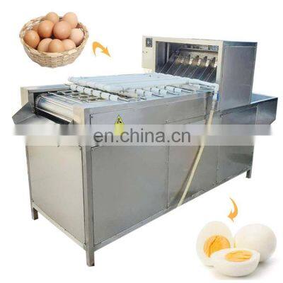 Hot sale egg steamer cooker line Egg boiling and peeling machine for sale
