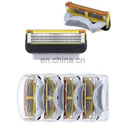 No Disposable 5 Blades Razor Blade For Men Shaving Factory Price Replacement Cartridge For Men Personal Care photo-4