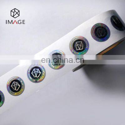 Round Anti-counterfeit Custom Laser Hologram Sticker for Brand Packaging