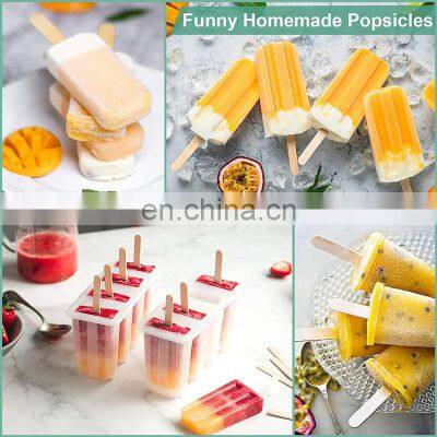 Yada Wholesale Disposable Birch Ice Cream Wooden Stick Diy Handcraft Colorful Artificial Ice Cream Stick photo-2