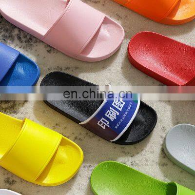 Fashion Summer PVC Custom Home House Men's Women's Slides Slippers for Women Men