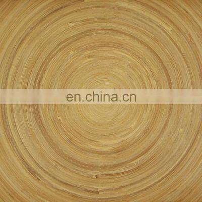 Best Selling Natural Spun Round Bamboo Tray Custom Lacquer Outsite Serving Tray For Food Wholesale Made in Vietnam photo-4
