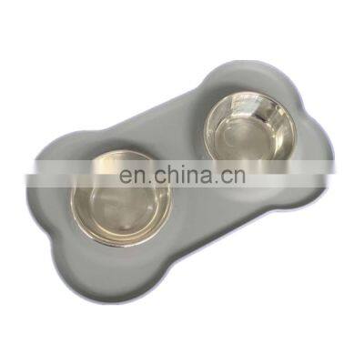 Factory Custom Silicone Pet Feeding Bowl , Pet Food Place Silicone Dog Food Water Bowl photo-2