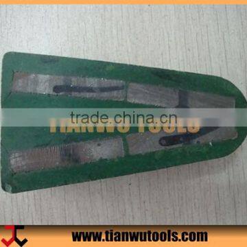 Metal Type Triangle Polishing Brick Abrasive Block (4 Segments Embed in Bakelite)