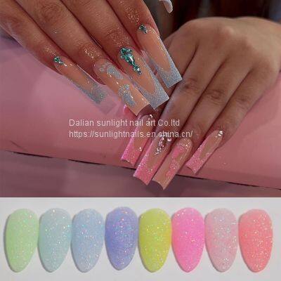 Nail Powder Fantasy Elf Powder, Sugar Coating Powder, Sparkling Powder, Ultra Fine Fantasy Color Sandwich Powder