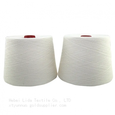 Ne80/1 100% Combed Cotton Weaving Knitting Yarn Textile Raw White