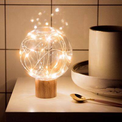 Wholesale Creative LED Ball Starry night light Moon lamps USB bedside ball log atmosphere lamp Projector Bedroom Decor