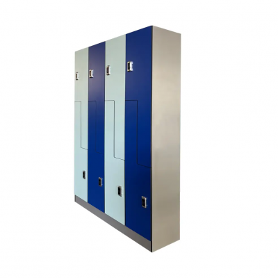 Modern design RFID lock durable waterproof z shape HPL board locker for changing room