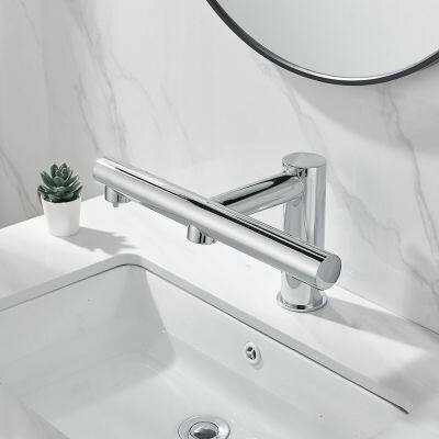 Three in one faucet, soap dispenser, hand dryer combination