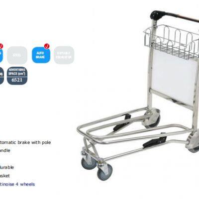Airline Luggage Handcart Aluminum Alloy Airport Trolley 250kgs load ability