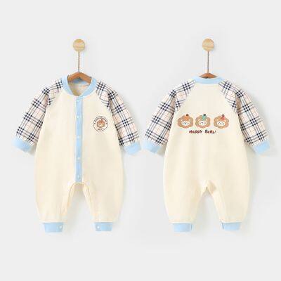 Newborn Baby Clothes Kids Romper Long Sleeve Climb Crawl Suit Children's Pajama Onesie Jumpsuit photo-3