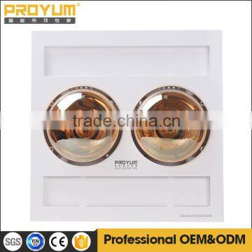 Bathroom Master 2 infrared lamps Heater with golden color