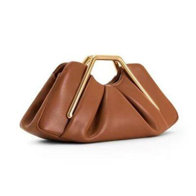 Luxury Soft Brown Cloud Bag for Women Leather Hobos Retro Cloud Crossbody Bag Phone Bag Designer Clutch Clip Bag Female Bolsa photo-2
