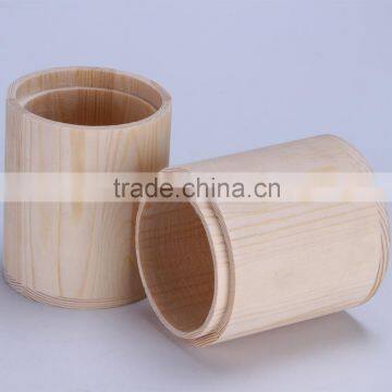 Wooden jar for tea leaves handmade box for bulk products tea container