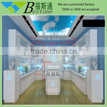 floor standing glass showcase, jewelry store fixture furnitures