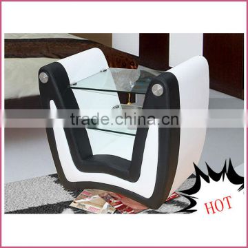 HOT two glass foshan supply fashion night stand (D1)