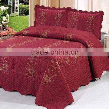 Hot Sale 3Pcs Embroidered Quilt Set