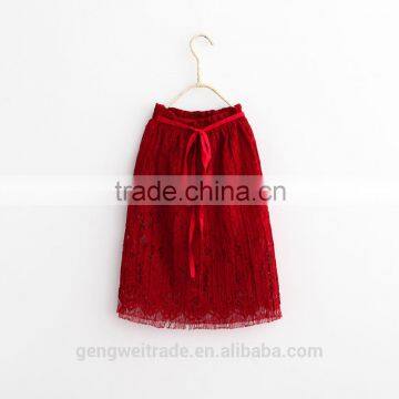 605129 Korean Fashion Lace Decorative Flower Girls Tutu Skirts photo-5