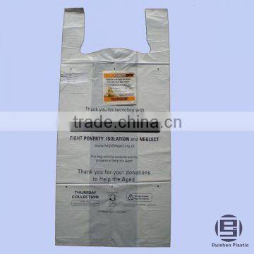 UK Market Singlet Charity Bag For Collection