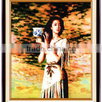 2014 new Oil painting 3D cross stitch wall hangings