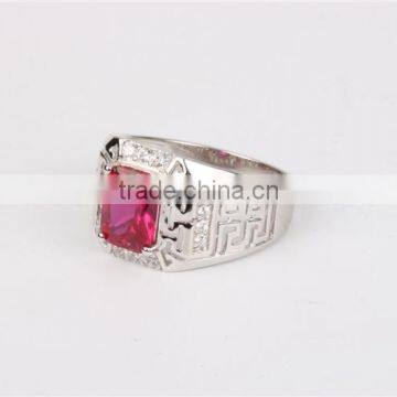 China Factory Custom Men's Ring Gemstone Big Stone Ring Designs Mens photo-3